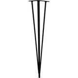 Adem Koç Plastik 71 cm Firkete Metal Mil Masa Sehpa Ayağı Siyah