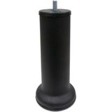 Adem Koç Plastik Adem Koç Dekoratif Mobilya Baza Ayağı 15 cm Texture Siyah - 3/8" Kalın Diş