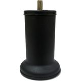 Adem Koç Plastik Adem Koç Mobilya Baza Ayağı 10 cm Texture Siyah - 3/8" Kalın Diş