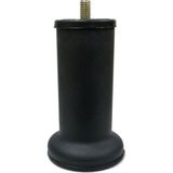 Adem Koç Plastik Adem Koç Mobilya Baza Ayağı 12 cm Texture Siyah - 3/8" Kalın Diş