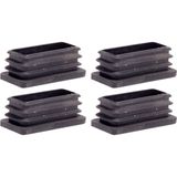Adem Koç Plastik Dikdörtgen Içe Geçme Profil Tapası (Kutu) 4'lü - 20x60 mm