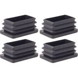 Adem Koç Plastik Dikdörtgen Içe Geçme Profil Tapası (Kutu) 4'lü - 30x60 mm