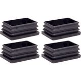 Adem Koç Plastik Dikdörtgen Içe Geçme Profil Tapası (Kutu) 4'lü - 60x100 mm