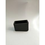 Adem Koç Plastik Kaydırmaz Merdiven Ayağı Plastiği Merdiven Pabucu 20X30 - 20X40 mm (1 Takım) - Siyah