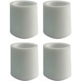 Adem Koç Plastik PVC 25 mm Sandalye Profil Sessiz Yumuşak 4 Adet Ayak Pabucu
