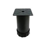 Adem Koç Tablalı Metal Baza Kanepe Dolap Tezgah Mobilya Ayağı Antrasit Gri 10 Cm Çap: 51 Mm