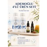 ADEMOĞLU BİTKİSEL SAĞLIK ÜRÜNLERİ Kolloidal Gümüş Suyu 50 PPM 2 L + 100 PPM 2 L + İyot Damlası + Propolis Sıvı 4’lü Set