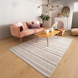 Aden ARD01 Ardea Gri Makinede Yıkanabilir Normal Tabanlı Yumuşak Dokulu Modern 80x80 cm Halı