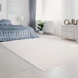 Aden ARD02 Beyaz Ardea Makinede Yıkanabilir Normal Tabanlı Yumuşak Dokulu Modern 100x400 cm Halı
