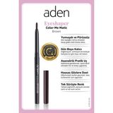 Aden Color-Me Matic Eyeshaper - Asansörlü Göz Kalemi 02 Brown(Kahverengi) - Belirtilmemiş