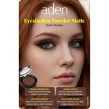 Aden Eyeshadow Powder Matte - Mat Göz Farı 02 Dark Brown(Koyu Kahverengi) - Belirtilmemiş