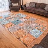 ADEN Halı, Otantik Desenli Halı, Salon Halısı, Yumuşak Halı, Modern Halı, Kaymaz Taban Halı,Yıkanabilir (100 x 150 cm)