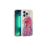 Aden İphone 12 Pro Max Uyumlu Simli Desenli Kamera Korumalı Parlak Csm Popy Kılıf-Kulübe