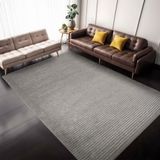 Aden Kaymaz Taban Halı Aden Leona 1 | Makinede Yıkanabilir Şönil Dokuma Halı | Gri Salon, Oturma Odası ve Yatak Odası Halısı | Modern Dekoratif Halı 200x290 cm