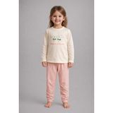 Aden Kids Pijama Takımı - %100 Pamuk Uzun Kollu İnce Süprem Yazlık kız çocuk Takım (3-4 / 5-6 / 7-8 / 9-10 Yaş) - 7 - 8 Yaş - 585Somon