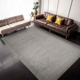Aden Leona 1 Gri Makinada Yıkanabilir Şönil Dokuma 80x250 cm Halı