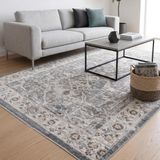 Aden Lorien Vintage Dokuma Halı | Eskitme Desenli Pamuk Tabanlı Halı | Modern Salon Halısı | 120 x 180 | Model LOR02