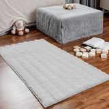 Aden Maya Peluş Halı | Tavşan Tüyü Dokulu | Kaymaz Tabanlı | Makinede Yıkanabilir Modern Halı | MYA Gri | 160 x 220 cm | Model MYA01