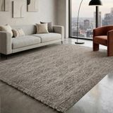Aden Native Hasır Dokuma Halı | Makinede Yıkanabilir Normal Tabanlı Salon Halısı | Kilim ve Yolluk | Gri | 80 x 200 cm | Model NAT01