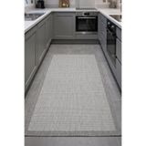 Aden Sisal Plus Hasır Dokuma Halı |Kaymaz Tabanlı Mutfak Halısı | Leke Tutmaz Bordürlü Modern Halı |EB459