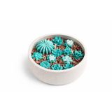 AdenA El Yapımı Sukulent Tasarımlı Soya Wax Mum – Taş Tozu Kap – Dekoratif Doğal Mum – Ev & Ofis Dekoru, Hediye