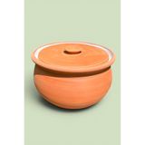 adenart pottery Sırlı Toprak Yoğurt Mayalama Tenceresi-Güveci 2,5 Lt Küçük Boy