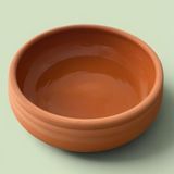 AdenArtpottery Şeffaf Sırlı Güveç-Fırın Tepsisi Orta Boy 31 cm 6-7 Kişilik(Ocak Üzerinde Kullanılmaz.yalnızca Elektrikli Mutfak Fırınında Kullanılır.) - Turuncu