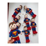 Adenya Amigurumi Örgü Süpermen Oyun ve Uyku Arkadaşı-30 cm