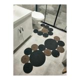 ADES HOME DESİGN Jüt Banyo Paspas, Klozet Önü Paspası, Hediyelik, Çeyizlik, Banyo Takımı,Salon,Mutfak,Banyo Paspası