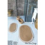 ADES HOME DESİGN Jüt, Banyo Takımı, Banyo Seti, Banyo Paspası, Paspas Takımı, Makyaj Sepeti,Deterjan Sepeti,Hediyelik