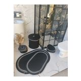 ADES HOME DESİGN Jüt, Banyo Takımı, Banyo Seti, Kirli Sepeti,Banyo Paspası,Paspas Takımı,Çamaşır Sepeti,Makyaj Sepeti