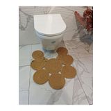 ADES HOME DESİGN Jüt, Paspas, Banyo Paspası, Klozet Önü Paspası, Klozet Paspas, Çift Taraflı