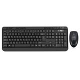Adesso WKB-1320CB EasyTouch - Kablosuz Masaüstü Klavye ve Fare Kombinasyonu, Siyah