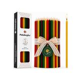 Adet 5 Renk Mum Dilek Mumu Doğal Petek Ince Uzun Parti Rituel Doğum Günü Mumu Beeswax Candle 5 R - Çok Renkli - 1