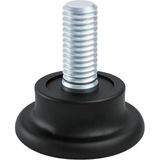 Adet Bingo Rotil Ayak Ayakları M8 Civatalı 8 mm Siyah Profil Ayağı 2.5 cm