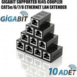 Adet RJ45 Dişi Dişi Cat5/6/7/8 Ethernet Lan Ağı Birleştirici Aparatı 10PCS Internet Kablo Uzat
