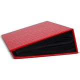 Adf Toptan 10 x 15 cm 100’LÜK Çerçeveli Deri Fotoğraf Albümü - Kırmızı