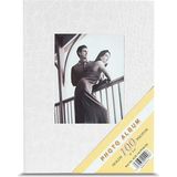 Adf Toptan 10×15 cm 100’LÜK Çerçeveli Deri Fotoğraf Albümü - Beyaz - 10X15