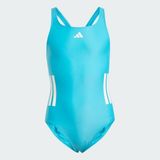 Adidas 3-Stripes C-Back Kız Çocuk Mayo JN6587 - 116 cm - Mavi