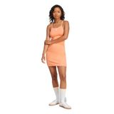 adidas 3-Stripes Mini Dress Kadın Elbise Turuncu XS