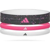 Adidas 3'Lü Pembe Siyah Beyaz Saç Bandı Adac-16160