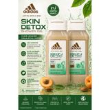 adidas Active Skin & Mind Skin Detox Duş Jeli 250 ml - Kayısı Çekirdeği İçeren Peeling Etkili X 2 Adet