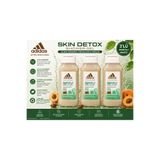 adidas Active Skin & Mind Skin Detox Duş Jeli 250 ml - Kayısı Çekirdeği İçeren Peeling Etkili X 3 Adet