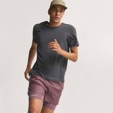 Adidas ADI365 H.koumori 2in1 Erkek Mor Koşu Şortu.- - XL