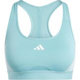 adidas ADİDAS PWRCT MS 3S BRA IY7703 Kadın MINTON/WHITE Sporcu Sütyeni - XL - Mavi