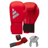 adidas ADISBG50 Speed50 adidas Boks Eldiveni Kick boks Muay Thai Boks Eldiveni, Bandaj ve Dislik 3’lü Set