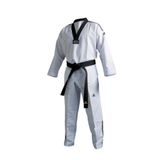 Adidas ADITF02 Fighter Siyah Beyaz 3 Taekwondo Elbisesi