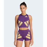 adidas Adizero Road to Records Crop Top Kadın Mor Atlet - KA6124-001