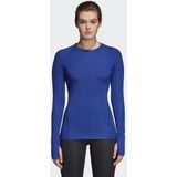 adidas Alphaskin Tech Top Ls Kadın T-Shirt - XS - Lacivert