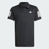 adidas B CLUB 3S POLO Erkek Çocuk Kısa Kollu Polo Yaka Tişört, black, 11-12 Yaş